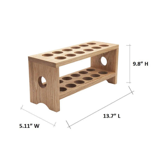 Oak Wood Egg Tray Holder, 2 Stackable Easter Egg Counter Top