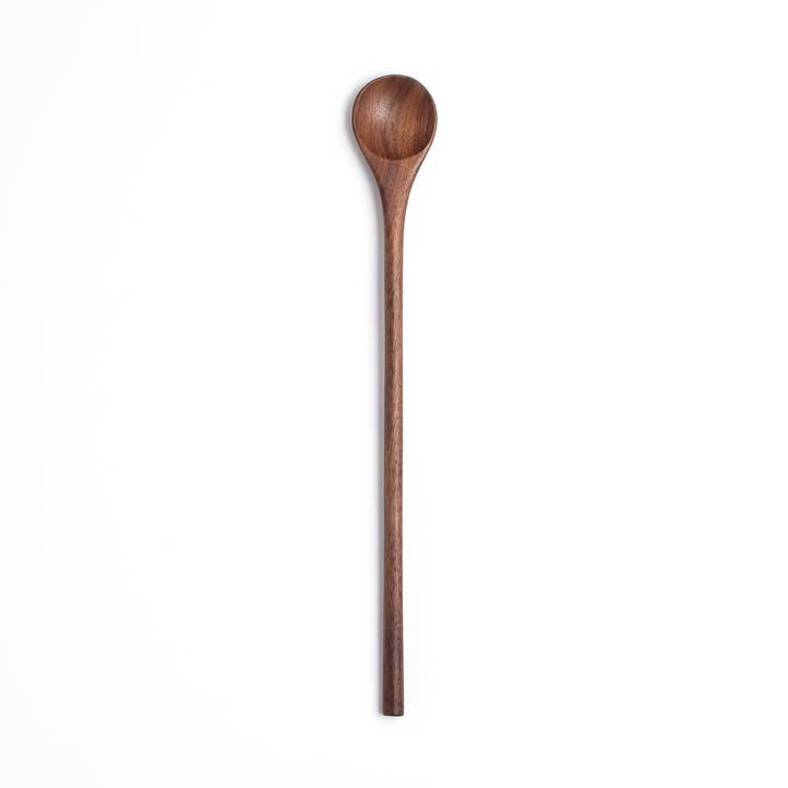 12" Walnut Wood Stirring & Tasting Spoon - Cooking Utensil