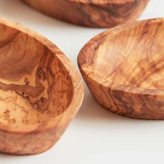 Italian Olivewood Aperitivo Bowls - Set of 4