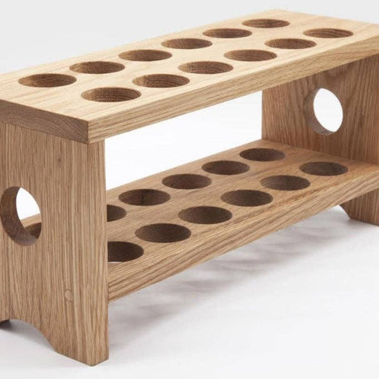 Oak Wood Egg Tray Holder, 2 Stackable Easter Egg Counter Top