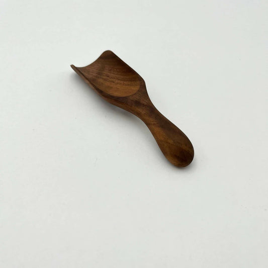 5" Small Walnut Wood Scoop - Kitchen Serving Utensil