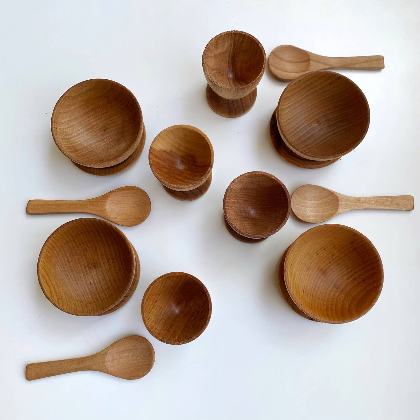 Montessori Waldorf Wooden Pretend Play Dish Set