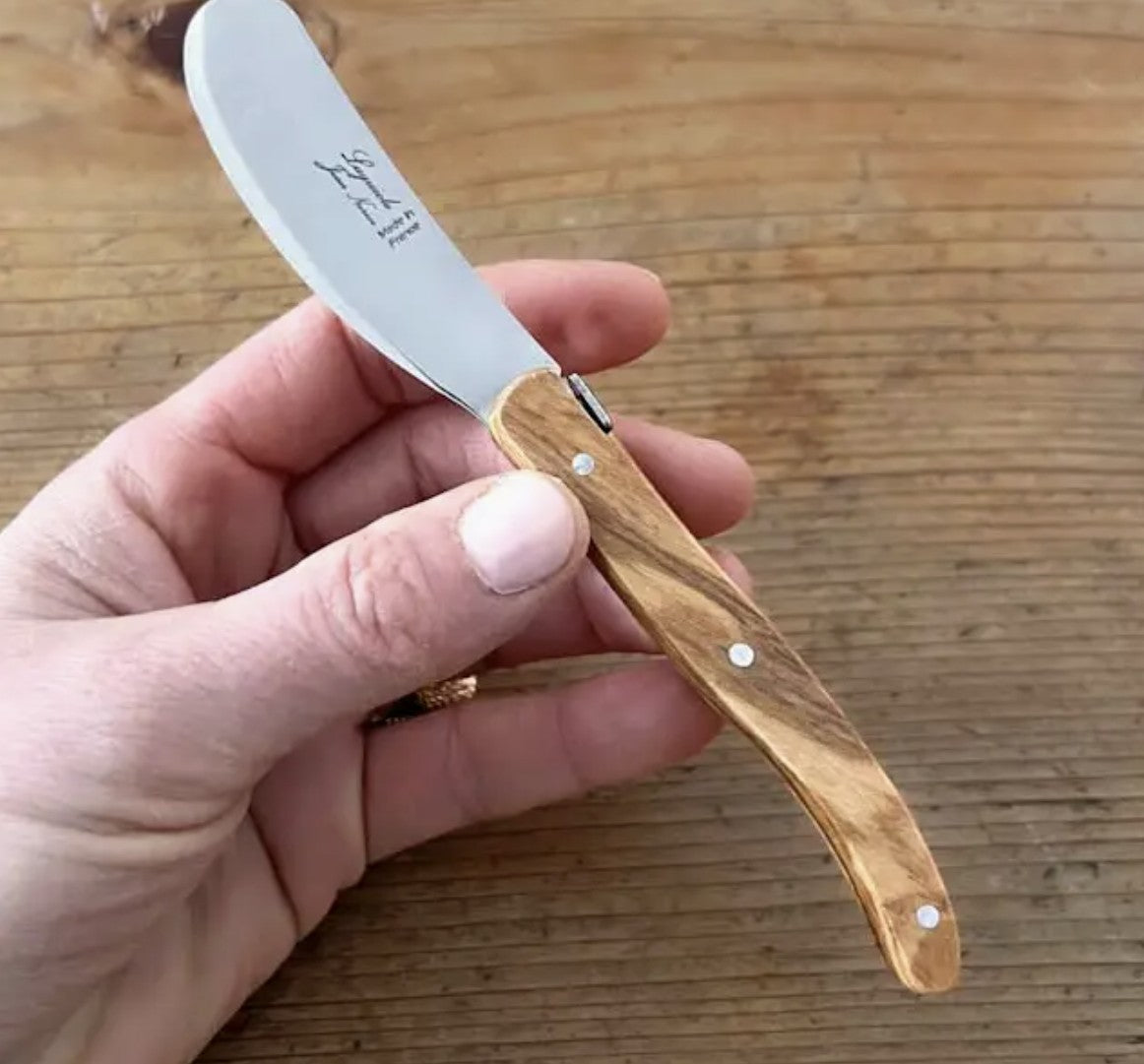 Laguiole ® Butter knife, Olive wood handle