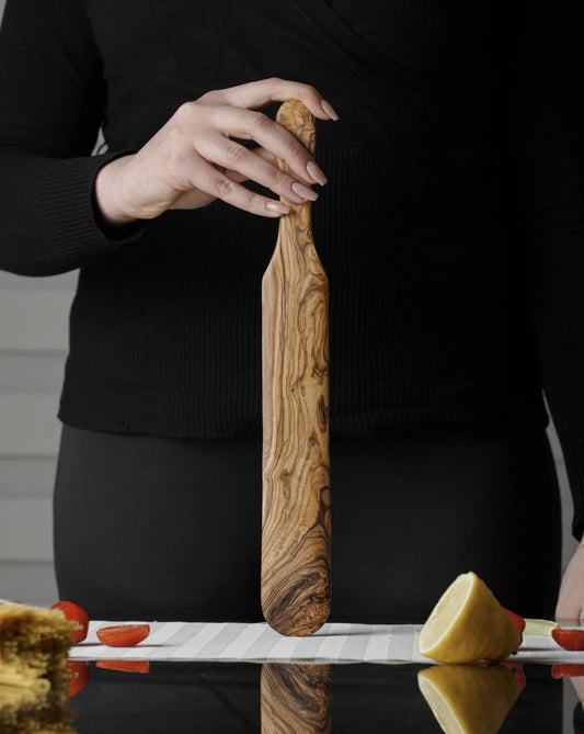 Olive Wood Spurtle, Handmade