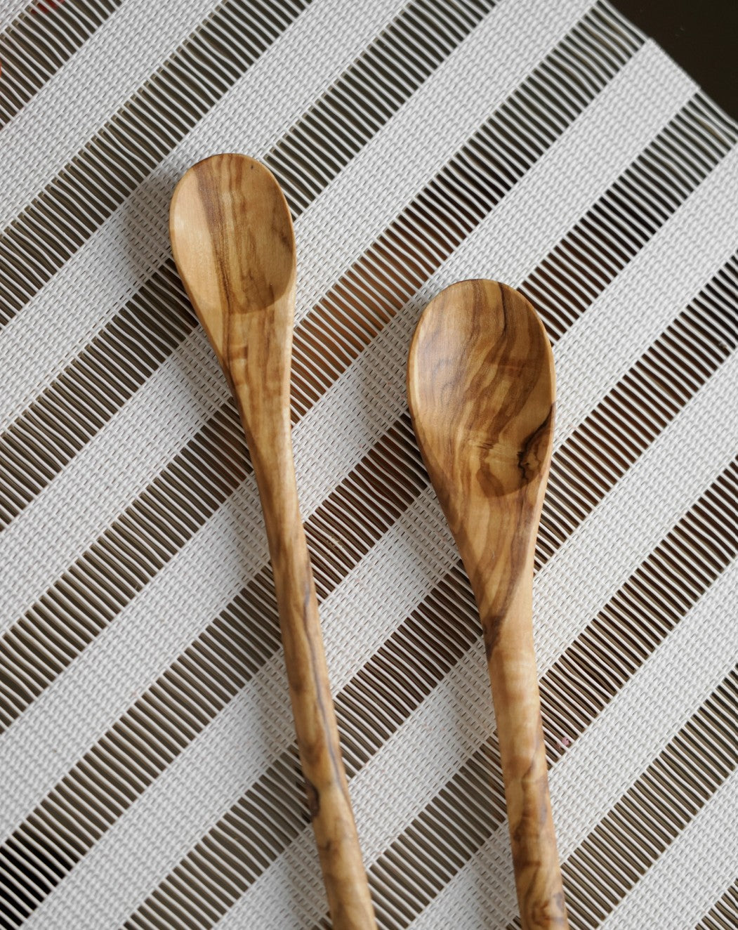 Olive Wood Long-Handled Tasting Spoon