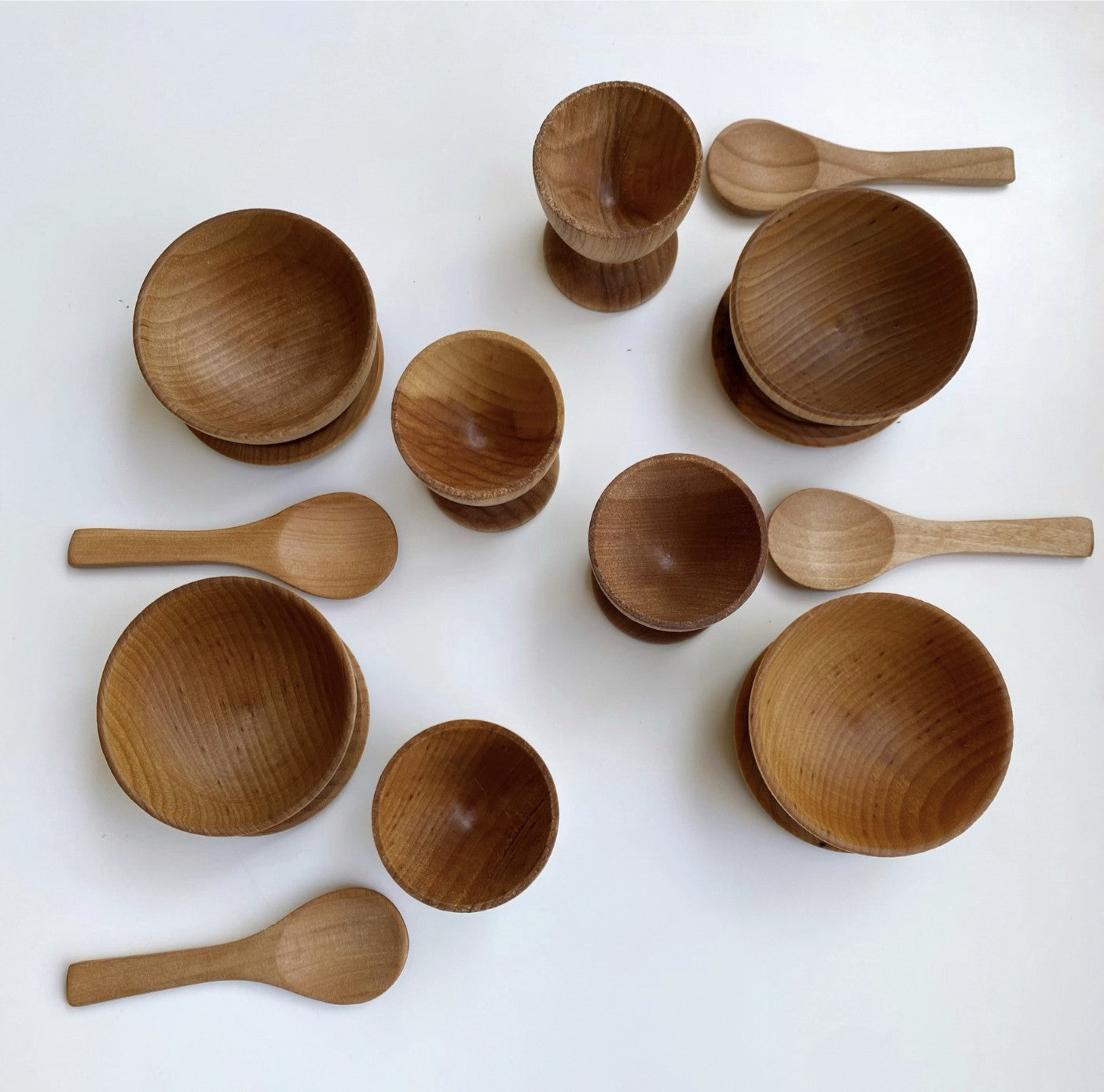 Montessori Waldorf Wooden Pretend Play Dish Set
